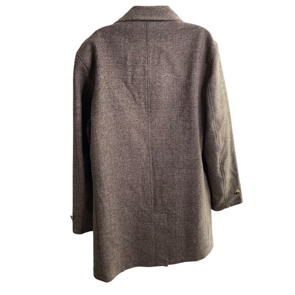 Vintage Brooks Brothers Reversible Mens Coat 40R Wool & Polyester Gray/Beige u - Picture 13 of 16